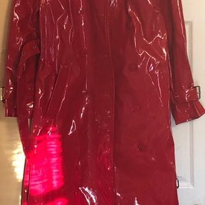 Red Patent Leather Cardi B for Fashion Nova Trench